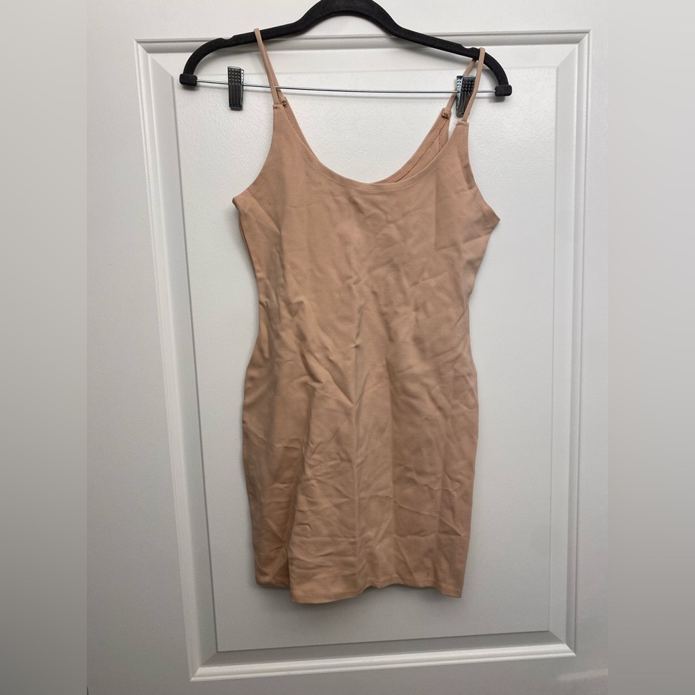 Nude Mini Bodycon Dress - Picture 2 of 4